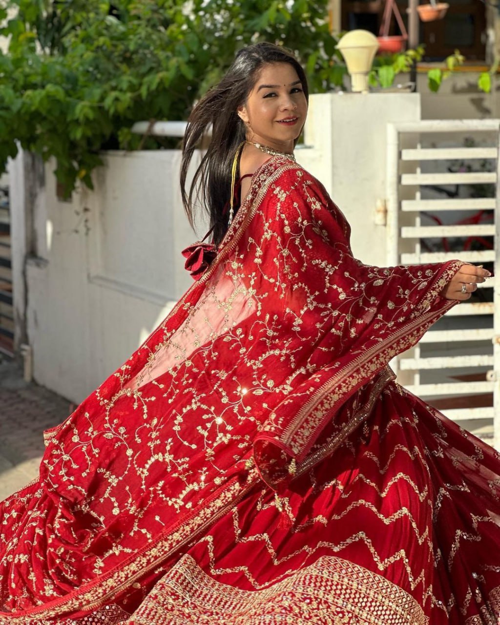 Red Color Bridal Lehenga choli with Dupatta LC-6432